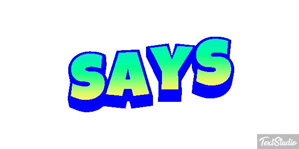 Says Tekst effect