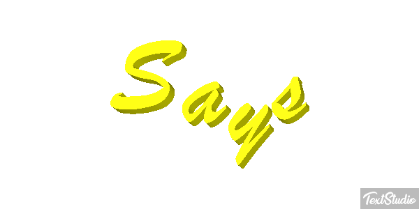 Says Tekst effect