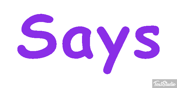 Says Tekst effect