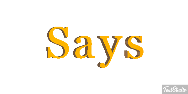 Says Tekst effect