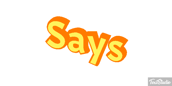 Says Tekst effect