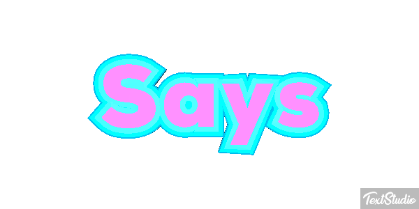 Says Tekst effect