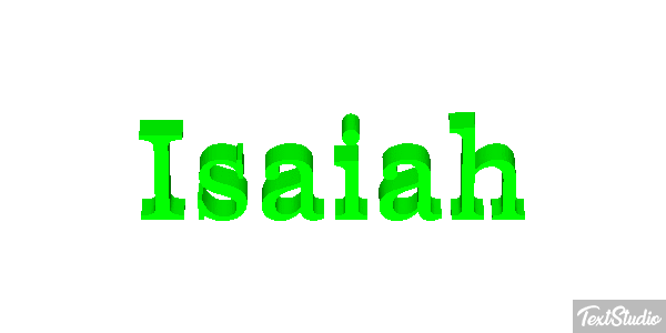 Isaiah Efecto de texto