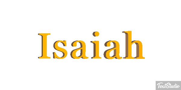 Isaiah Efecto de texto