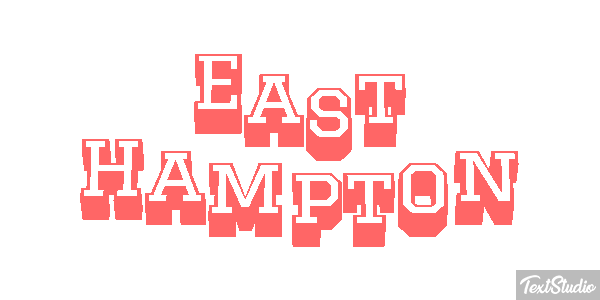 East Hampton Efekt tekstowy