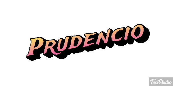 Prudencio Efecto de texto