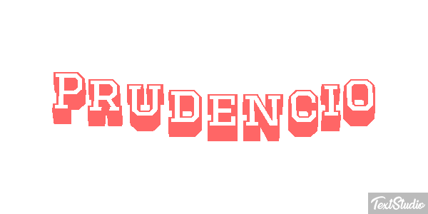 Prudencio Efecto de texto