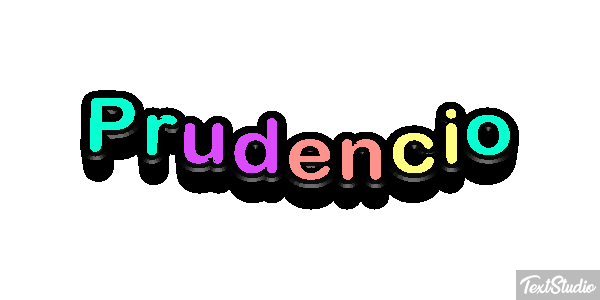 Prudencio Efecto de texto