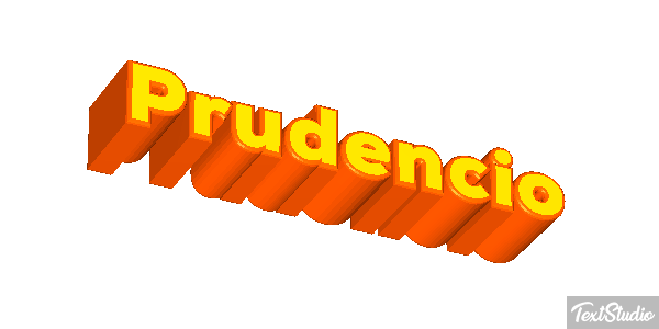 Prudencio Efecto de texto