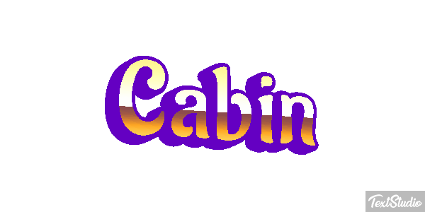 Cabin テキスト効果