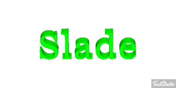 Slade Texteffekt