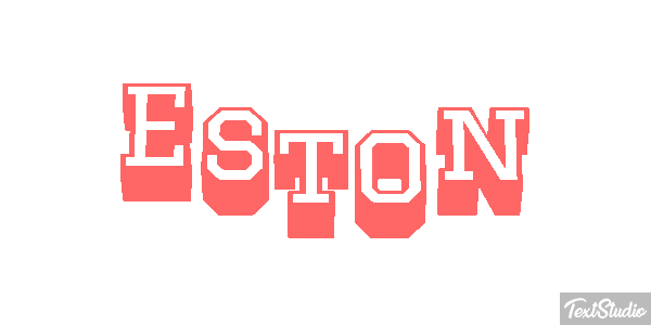 Eston Текстовый эффект