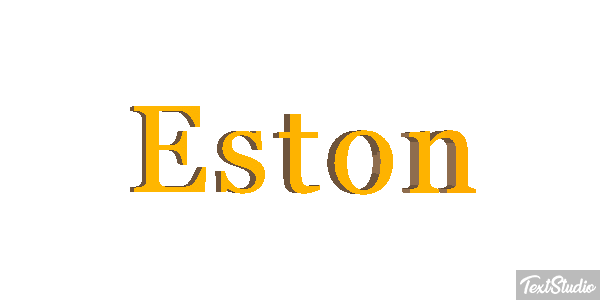 Eston Текстовый эффект