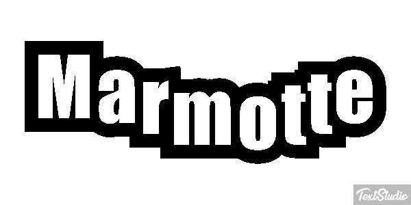 Marmotte Text effect