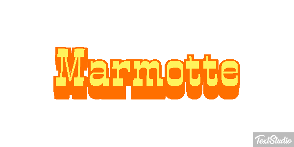 Marmotte Text effect