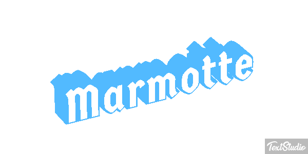 Marmotte Text effect