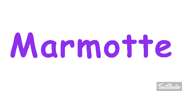 Marmotte Text effect