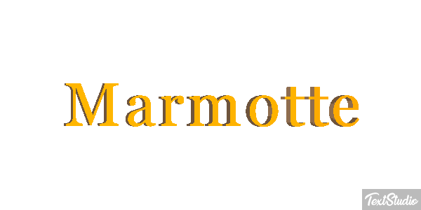 Marmotte Text effect