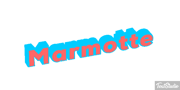 Marmotte Text effect