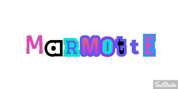 Marmotte Text effect