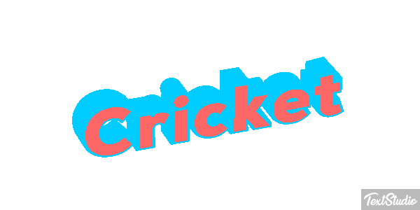 Cricket Text effect