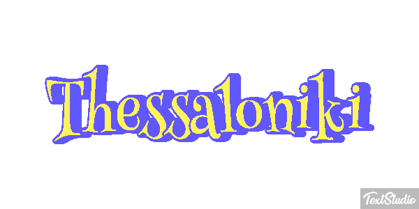 Thessaloniki Efecto de texto