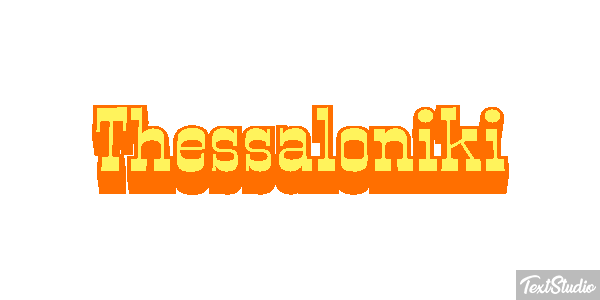Thessaloniki Efecto de texto