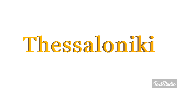 Thessaloniki Efecto de texto
