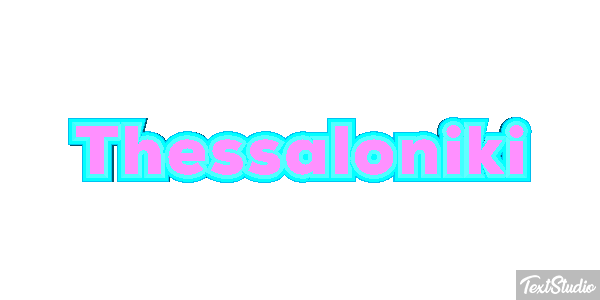 Thessaloniki Efecto de texto