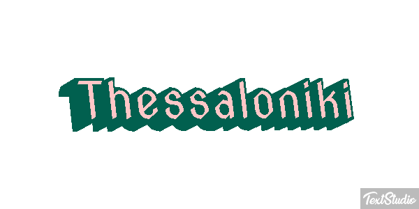 Thessaloniki Efecto de texto