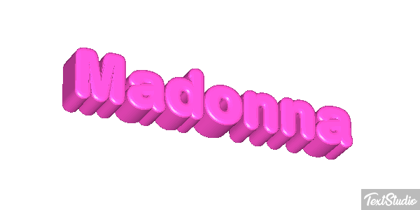 Madonna Effet de texte
