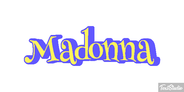 Madonna Effet de texte