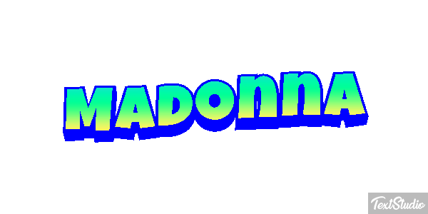Madonna Effet de texte