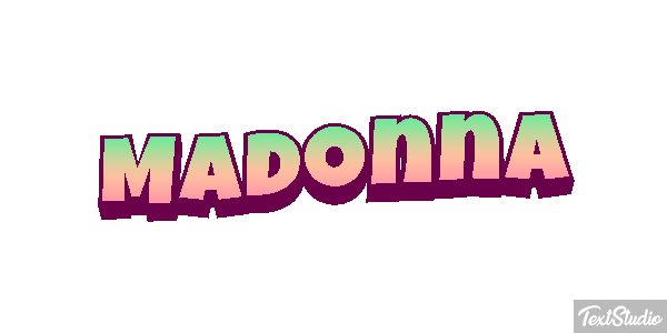 Madonna Effet de texte