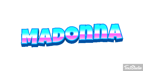 Madonna Effet de texte