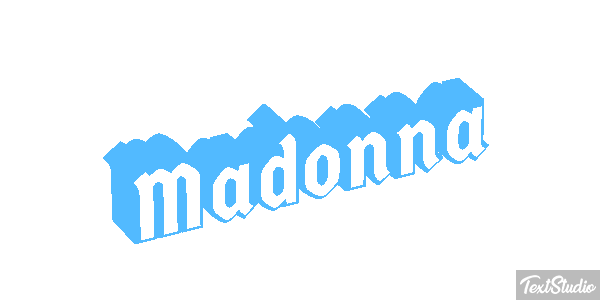 Madonna Effet de texte