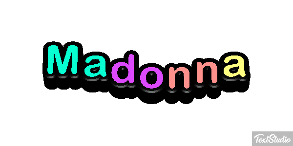 Madonna Effet de texte