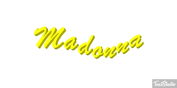 Madonna Effet de texte