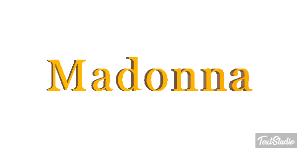 Madonna Effet de texte