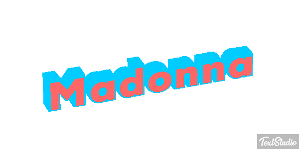 Madonna Effet de texte