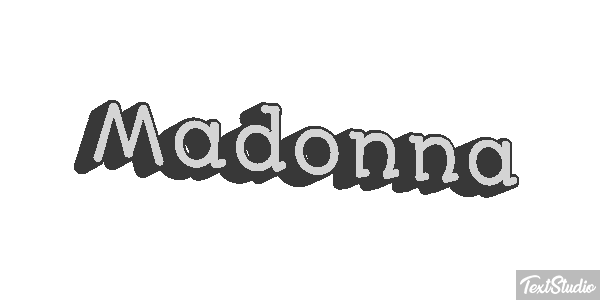 Madonna Effet de texte