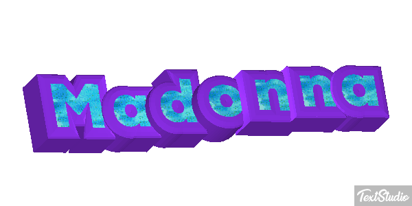 Madonna Effet de texte