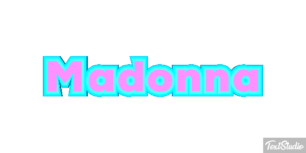 Madonna Effet de texte
