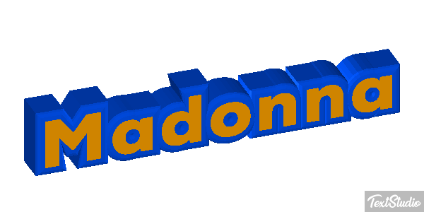 Madonna Effet de texte