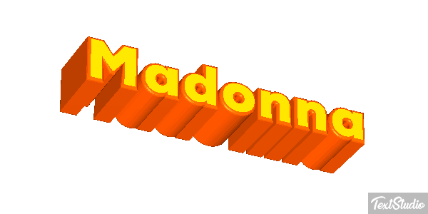 Madonna Effet de texte