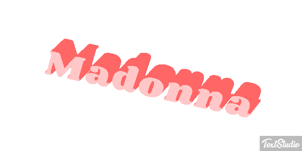Madonna Effet de texte