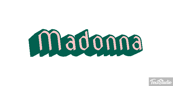 Madonna Effet de texte