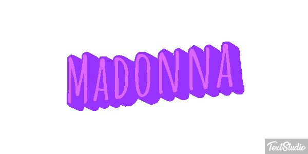 Madonna Effet de texte