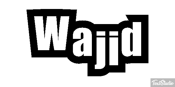 Wajid Efeito do texto