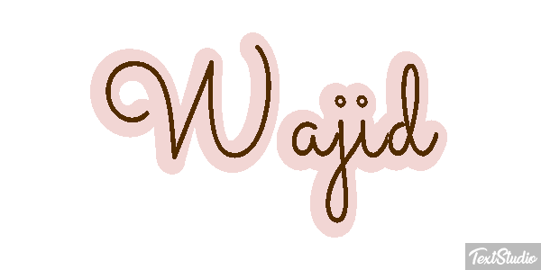 Wajid Efeito do texto